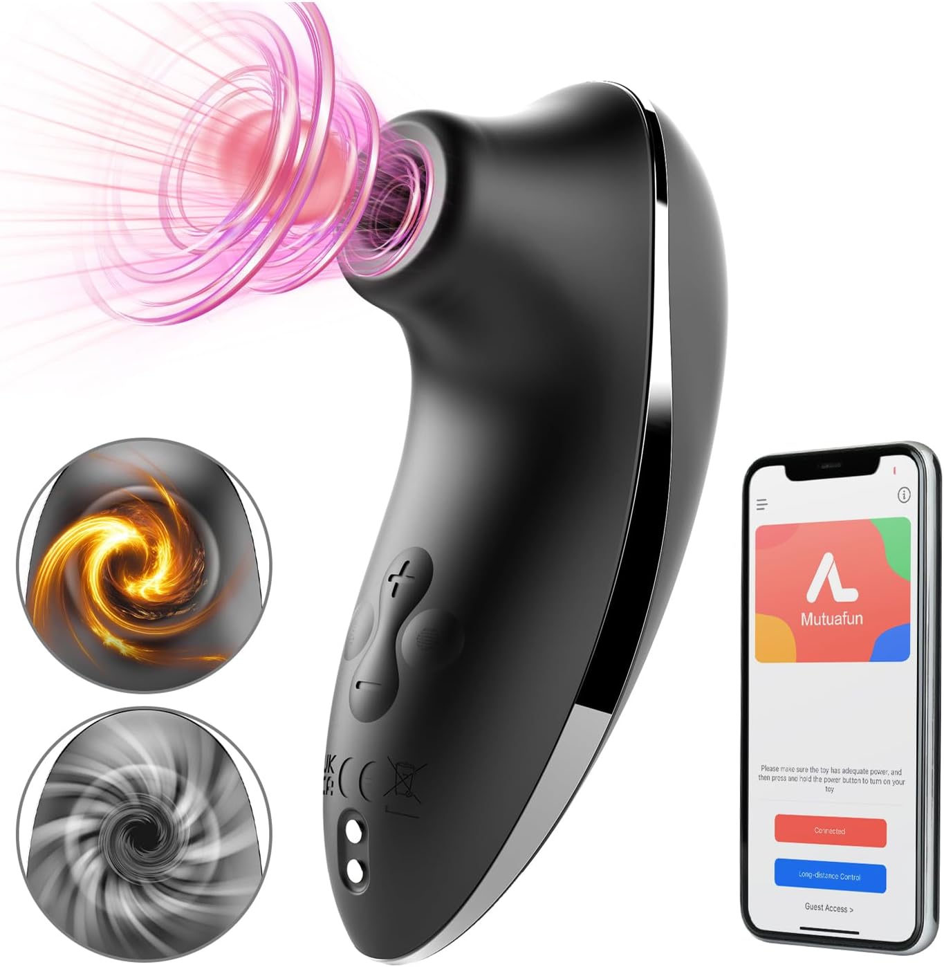 APP Remote Clitoral Vibrator with 5 * 5 Suction