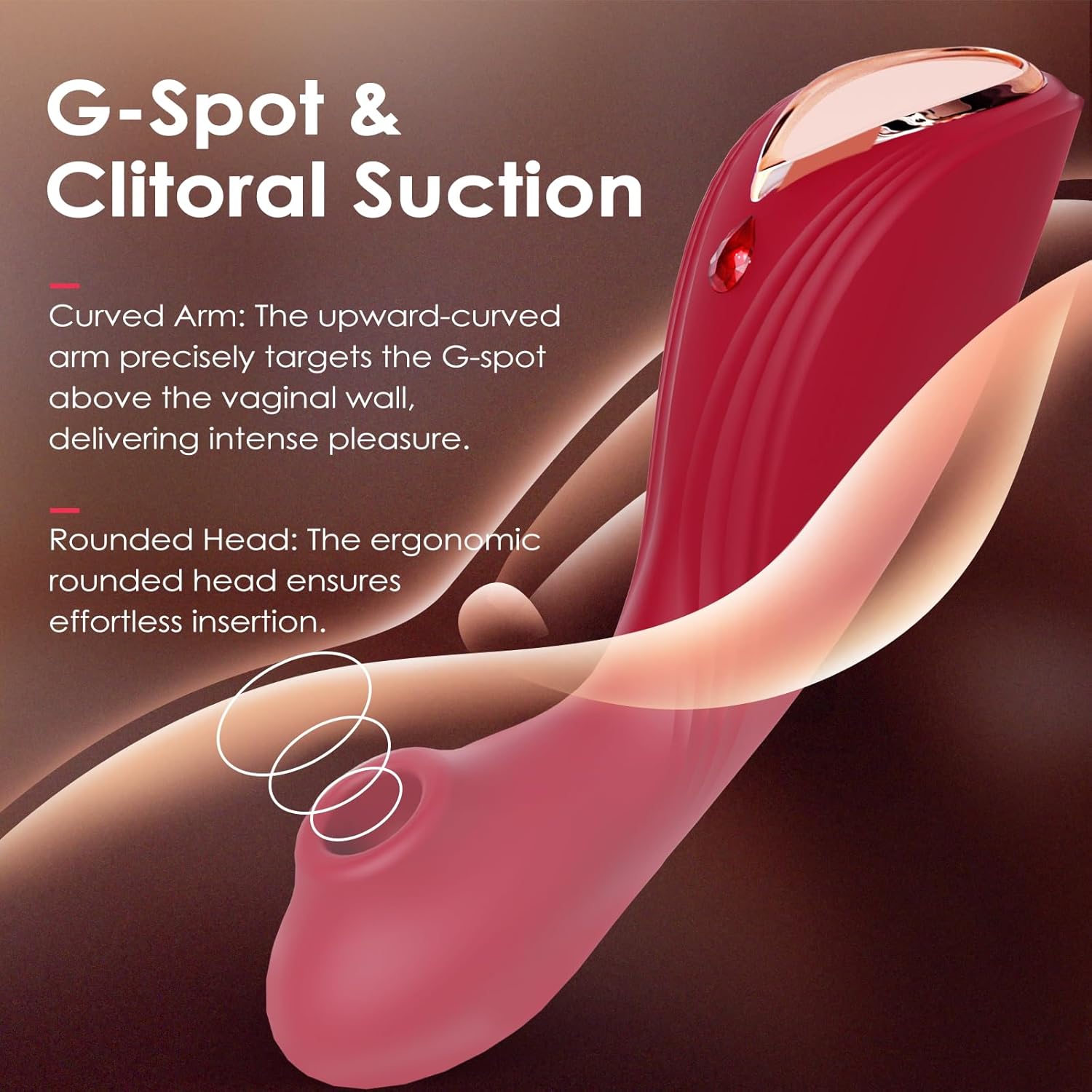 2 in 1 G Spot Clitoral Adult Toys 9 Sucking Modes