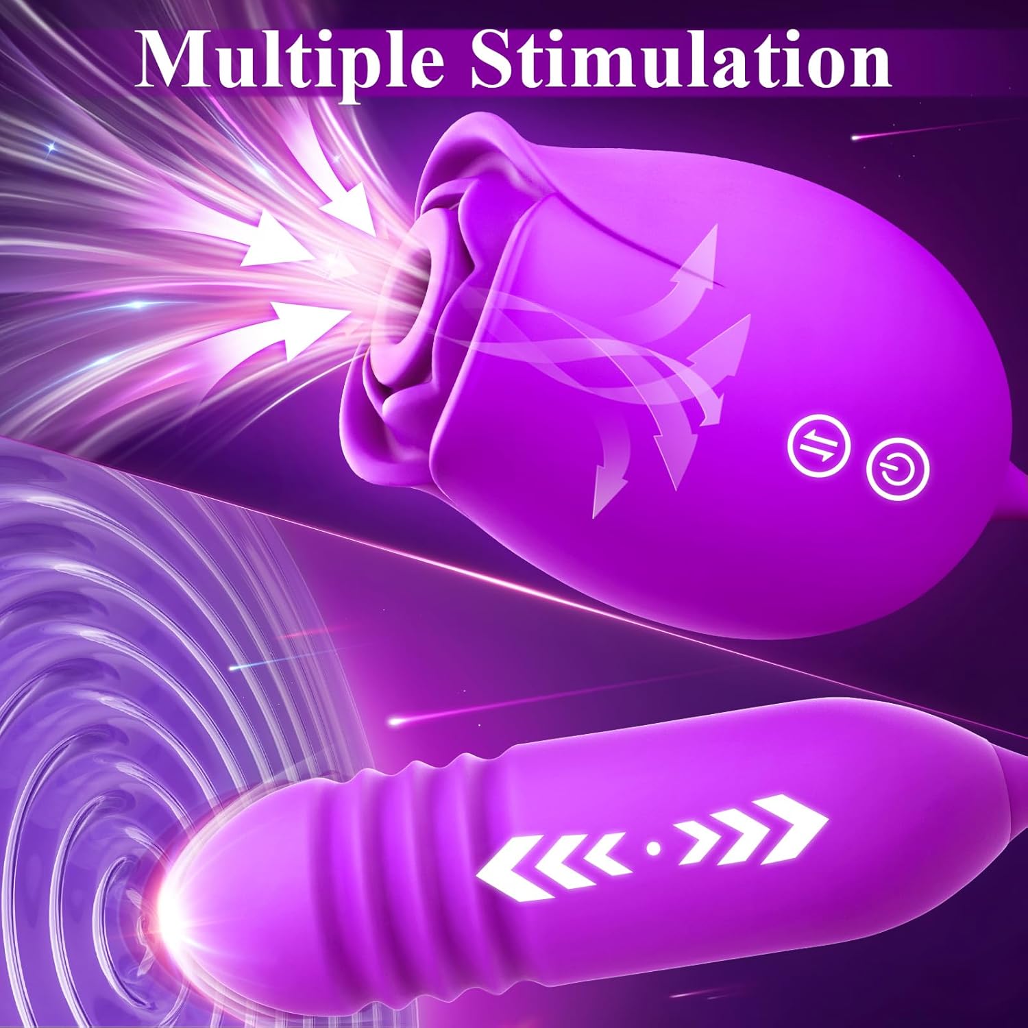 18 Sucking Vibrator Thrusting Dildo