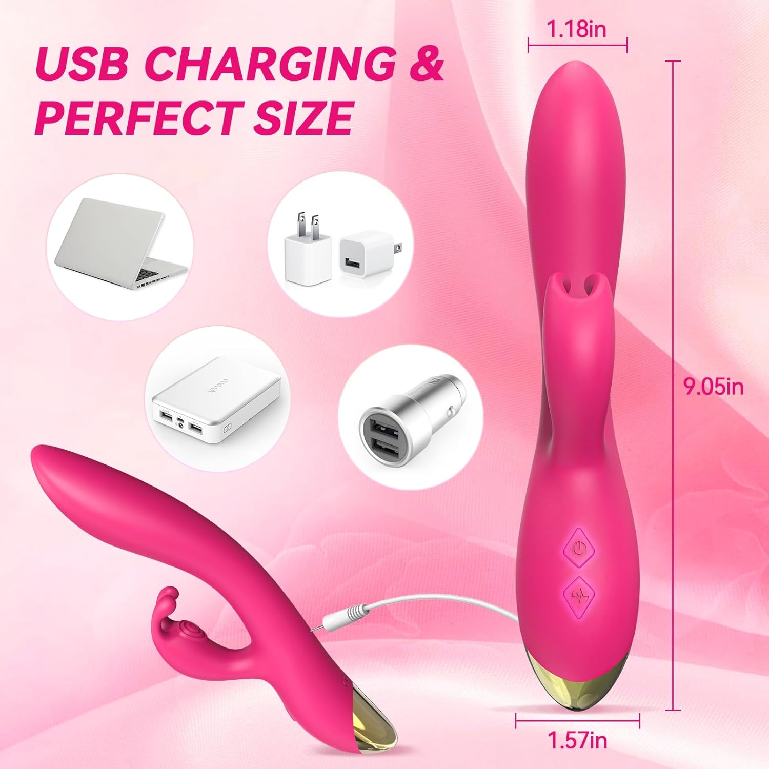 Rabbit Vibrator Sex Toys for Clitoris G-spot Stimulation