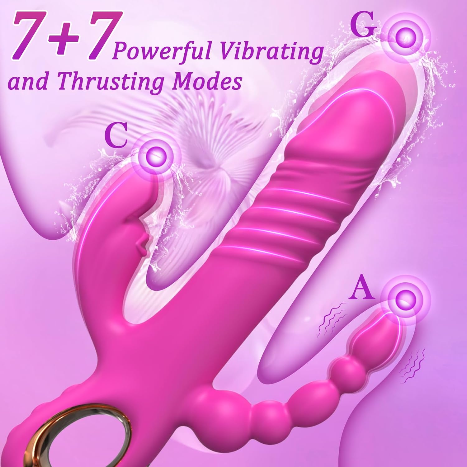 Thrusting Dildo Vibrator Sex Toys for Women