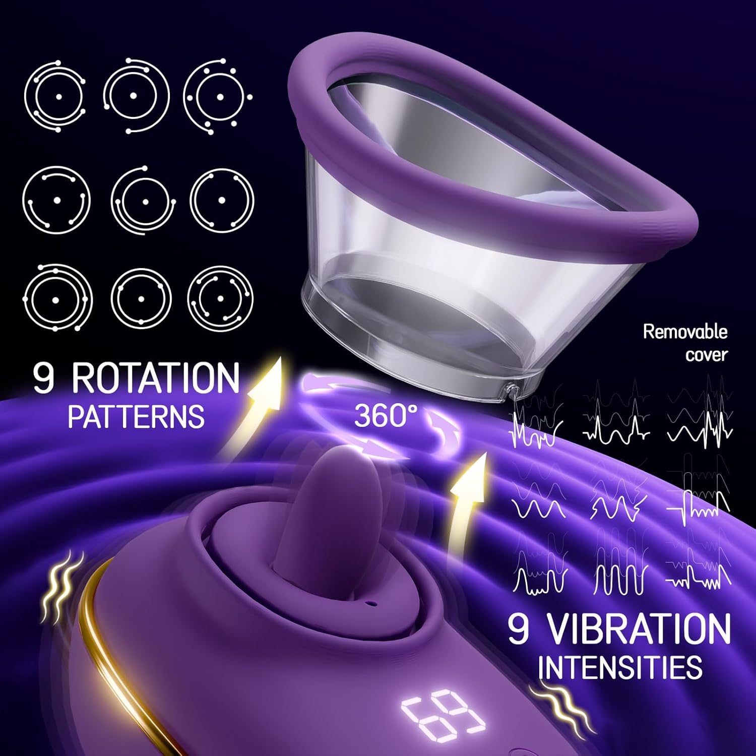 Clitoral Vibrator with 3 Sucking
