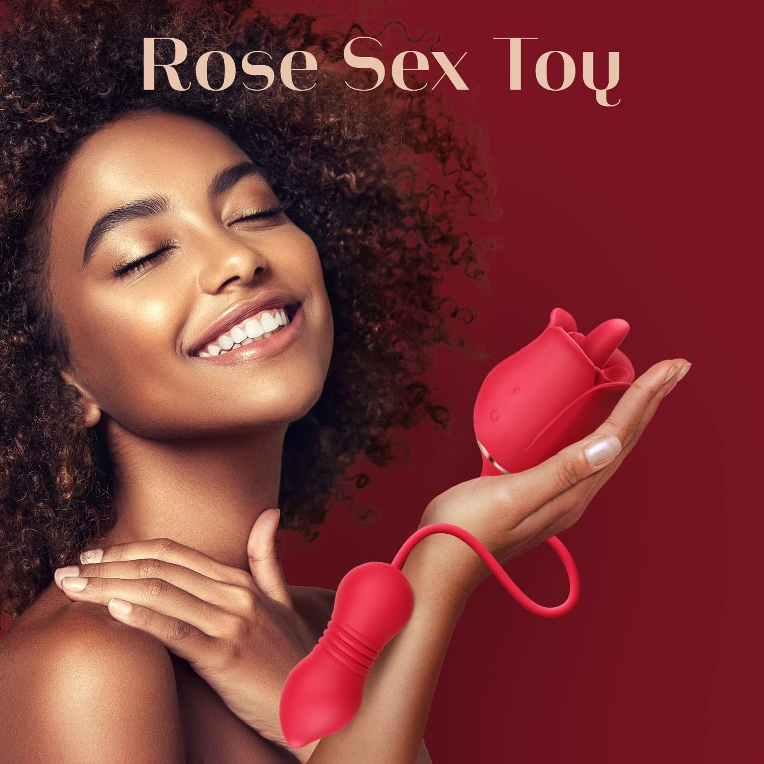 4 in 1 Sex Toys Rose Vibrator Dildo