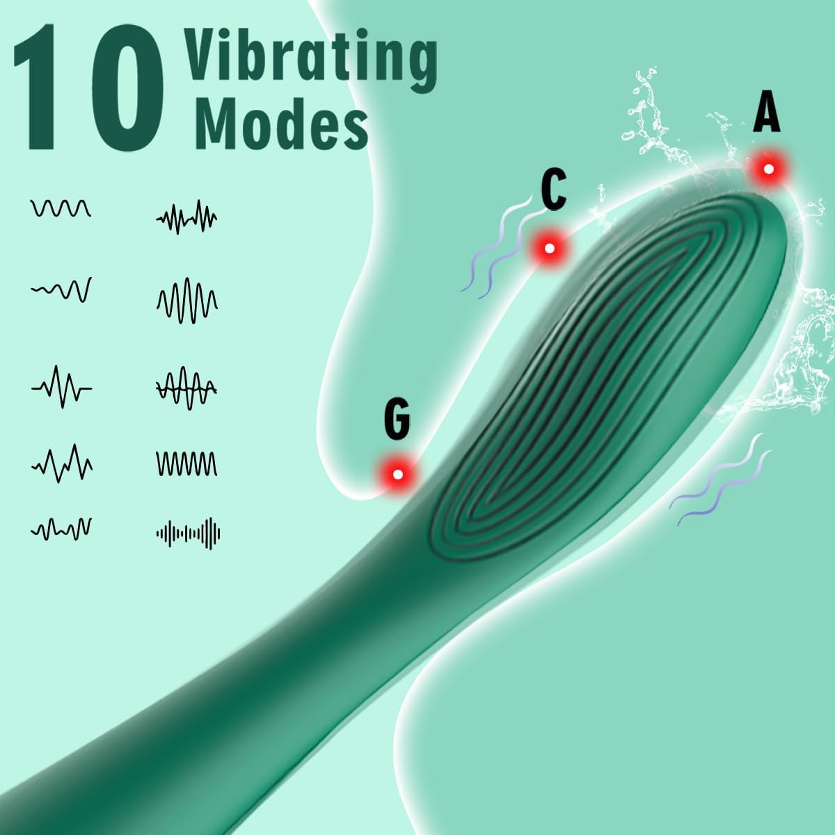 Clitoral G Spot Vibrator with 10 Powerful