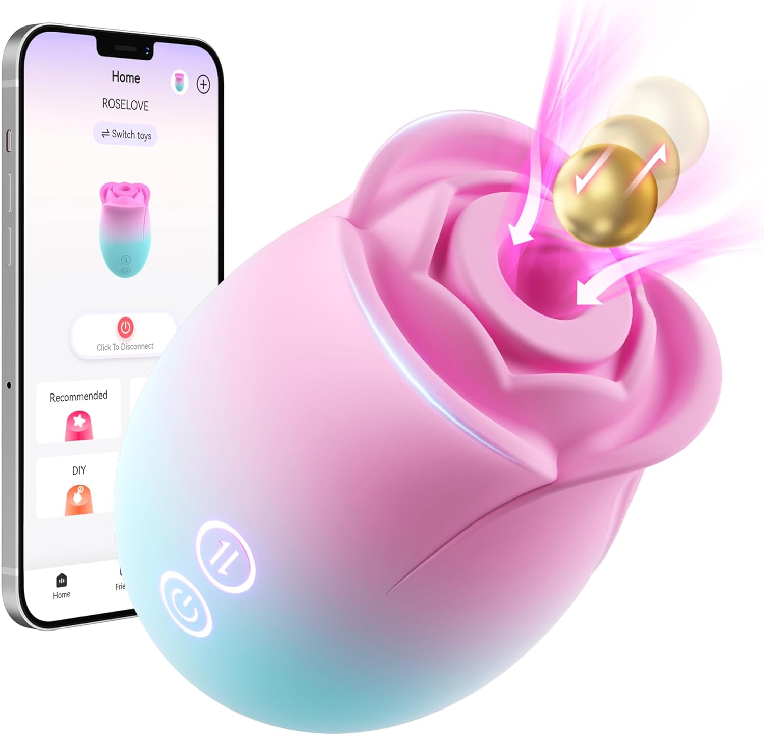Sex Toys Rose Dildo Vibrator