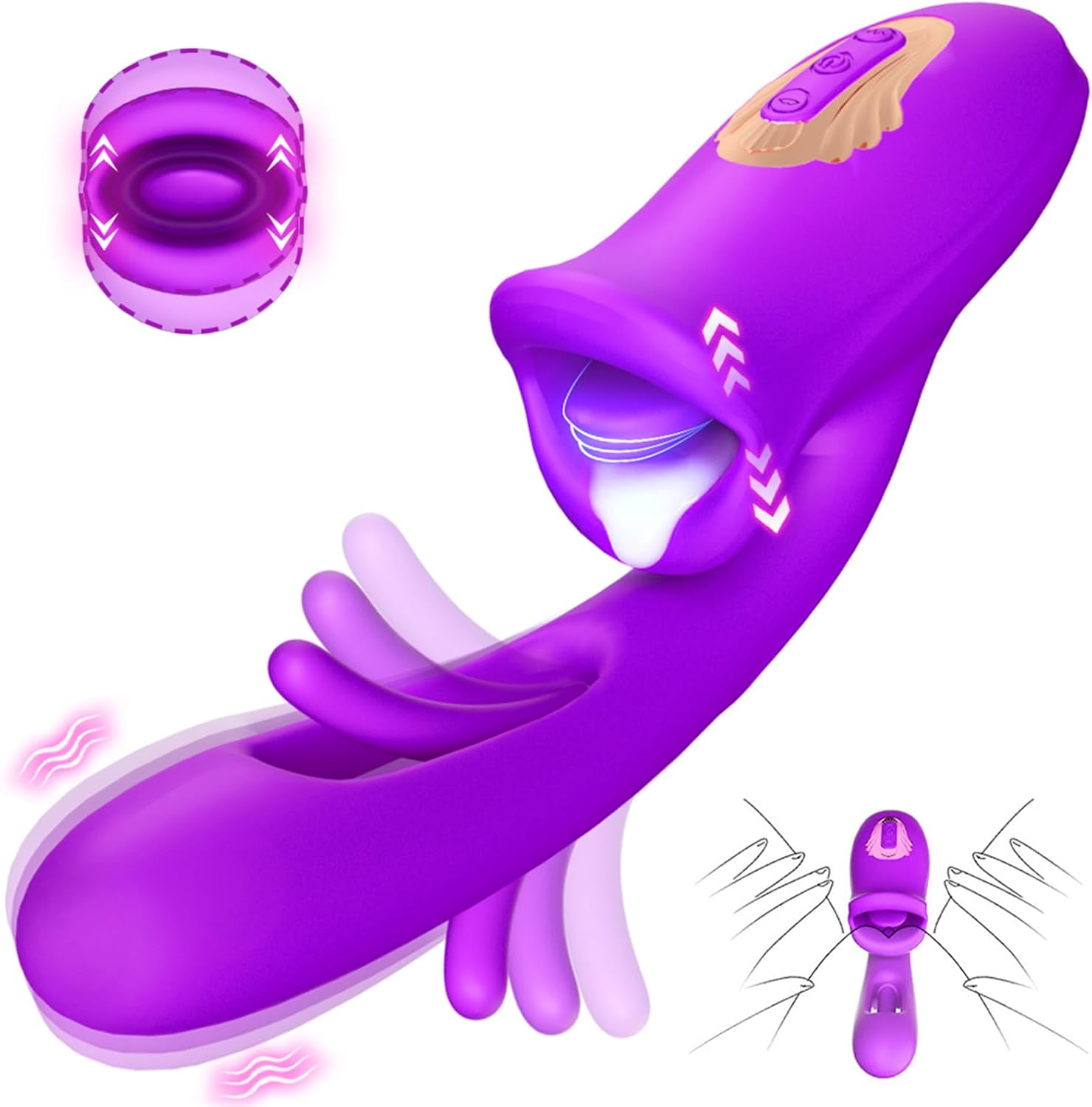 Tongue Rose Sex Toy Dildo Vibrators
