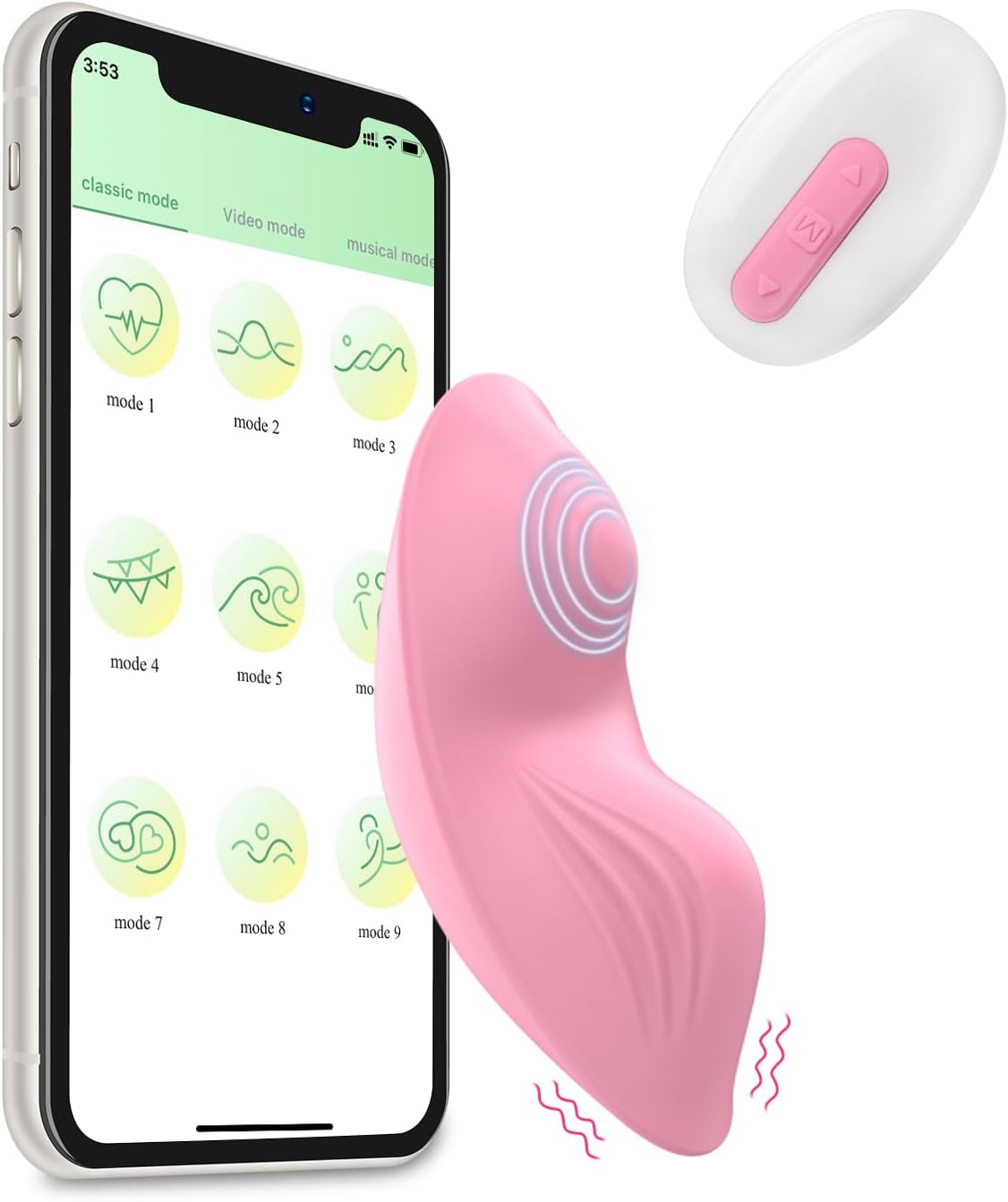 G Spot Butterfly Vibrators with 9 Vibration Massager
