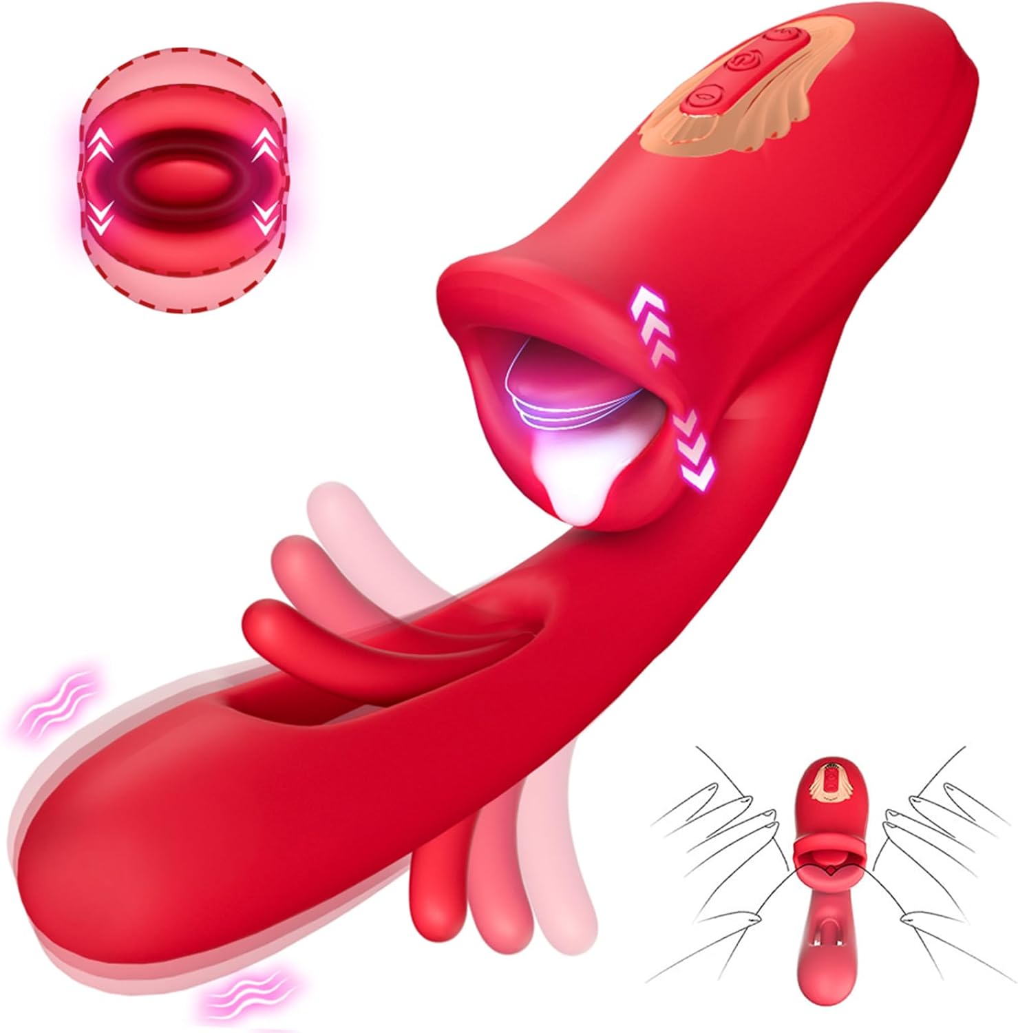 Tongue Rose Sex Toy Dildo Vibrators