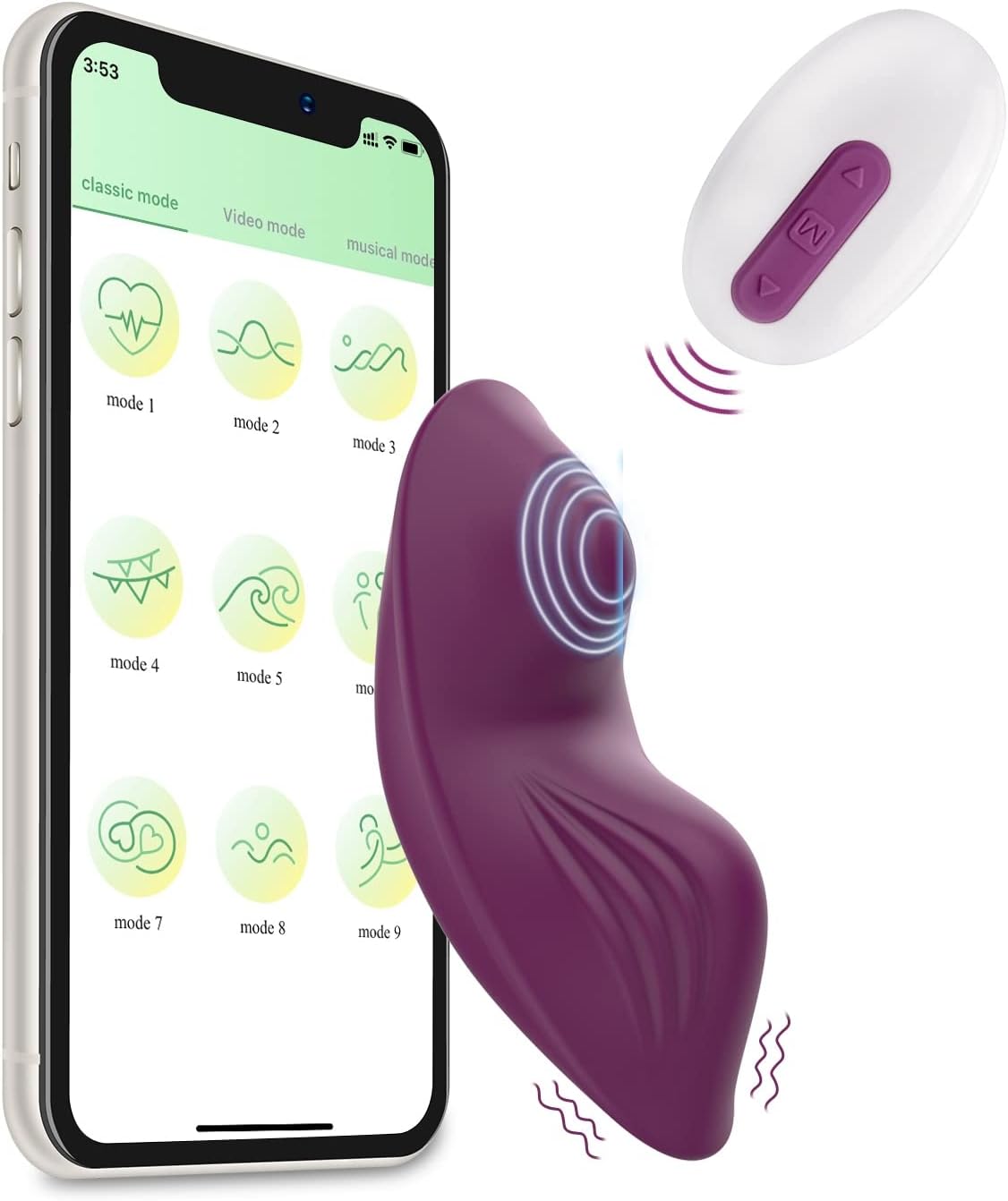 G Spot Butterfly Vibrators with 9 Vibration Massager