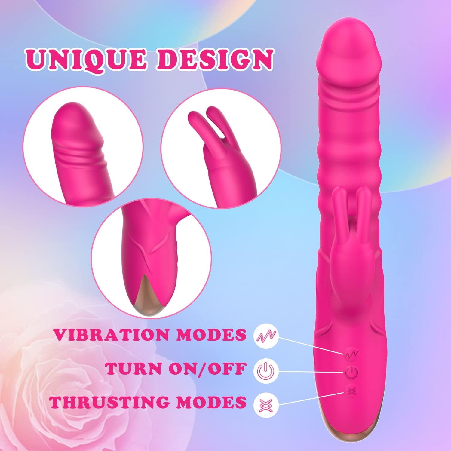 Thrusting Rabbit G Spot Clitoral Vibrator