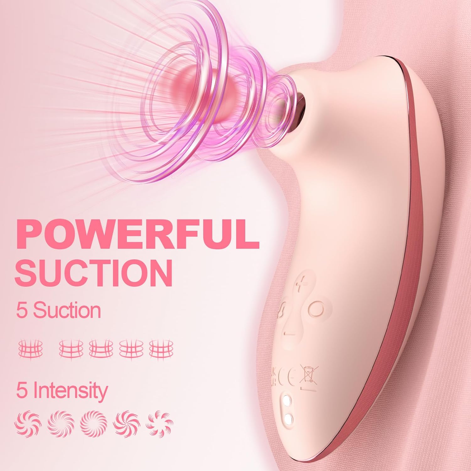 APP Remote Clitoral Vibrator with 5 * 5 Suction