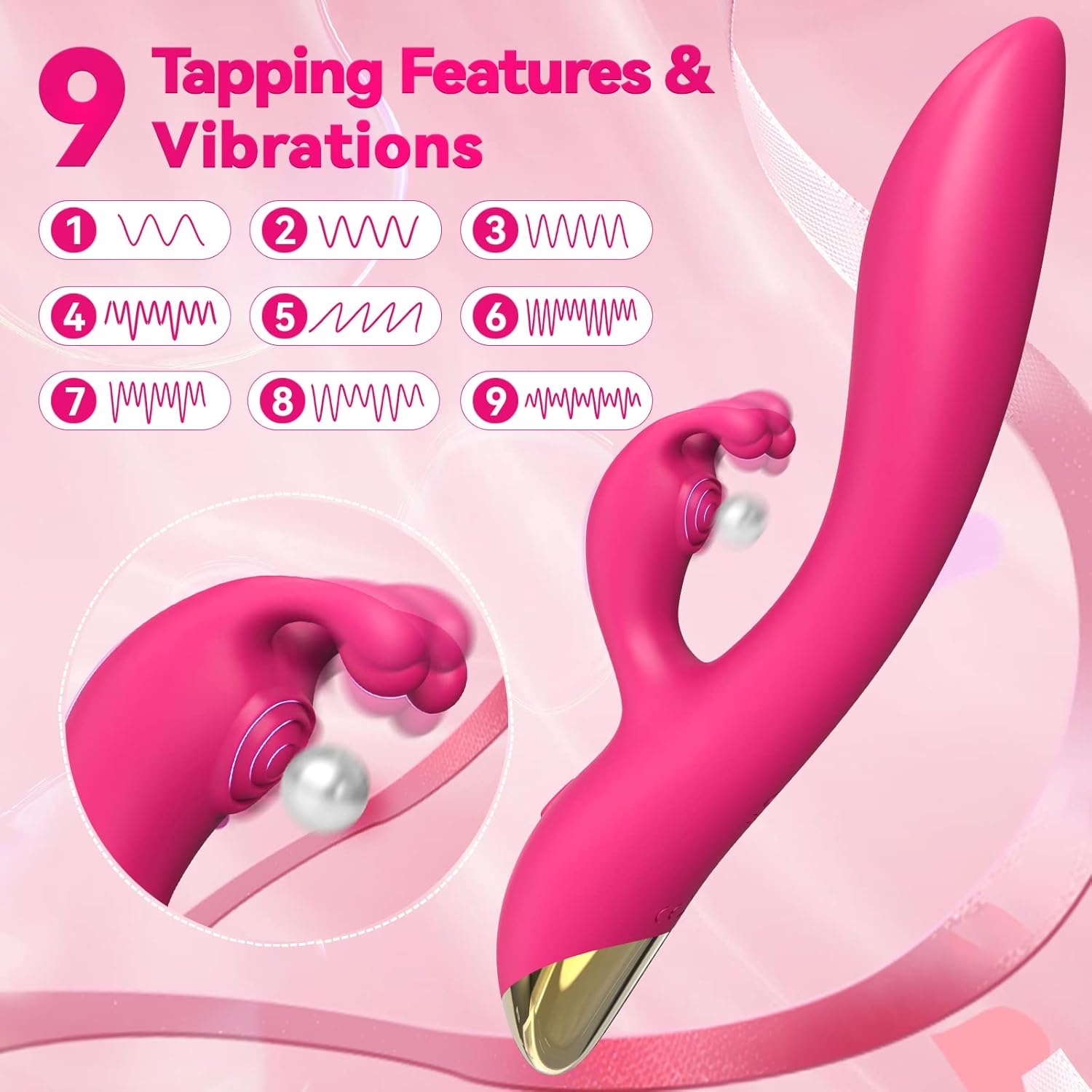 Rabbit Vibrator Sex Toys for Clitoris G-spot Stimulation