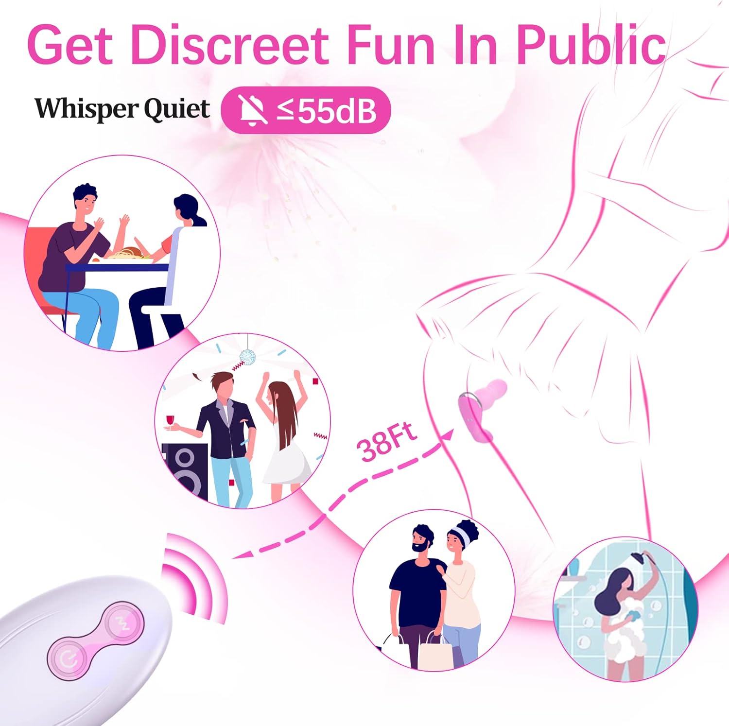 Wearable Thrusting Dildo with App＆Remote Control