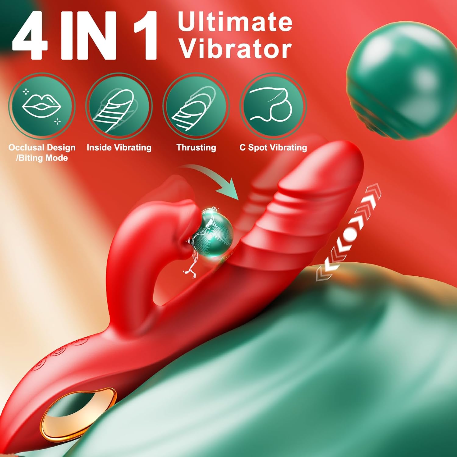 Vibrator Thrusting Dildo Adult Sex Toy