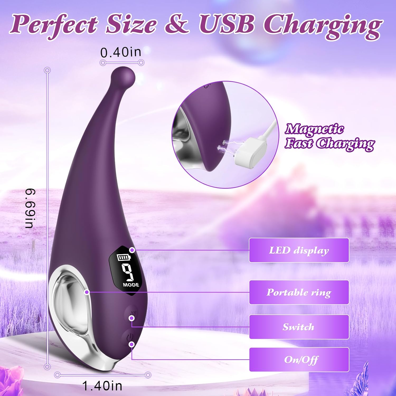 High Frequency Clitoral G Spot Vibrator