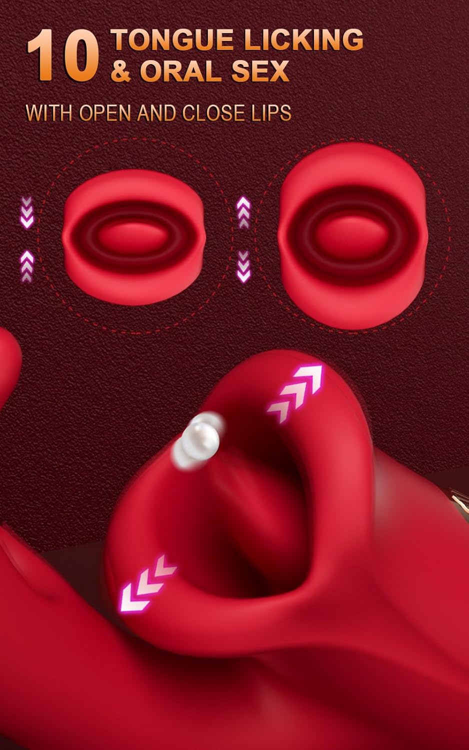 Tongue Rose Sex Toy Dildo Vibrators
