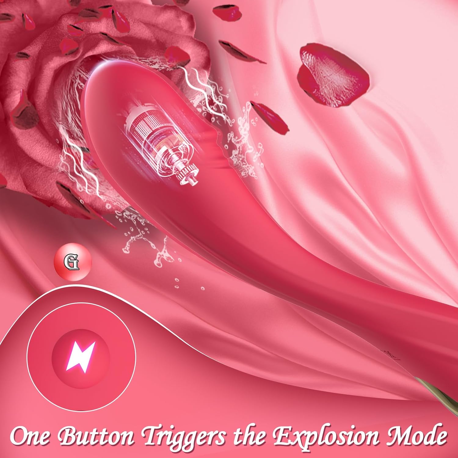 Anal Dildo Sex Toy with 7 Vibration Modes