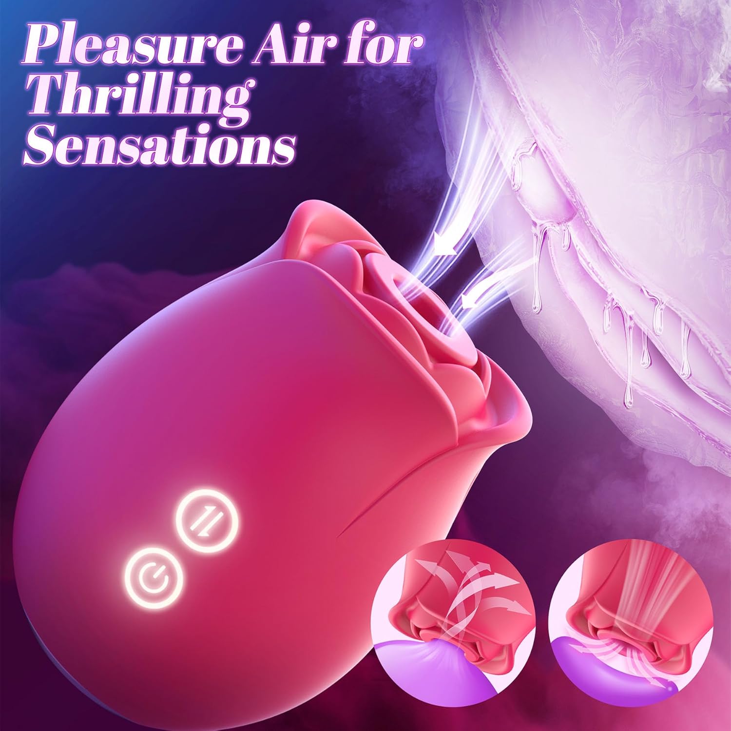 Sex Toys Rose Dildo Vibrator