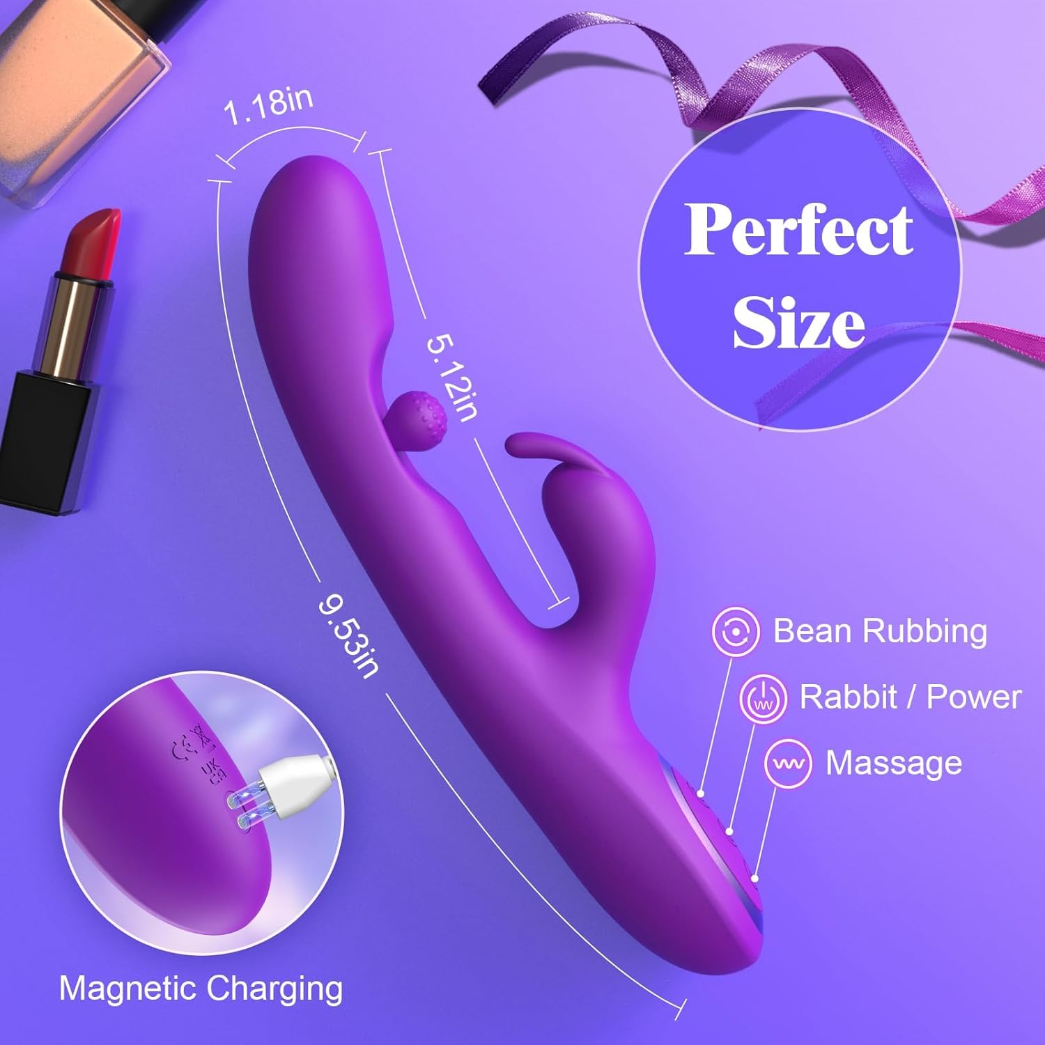 G Spot Vibrator Sex Toys-3 in 1