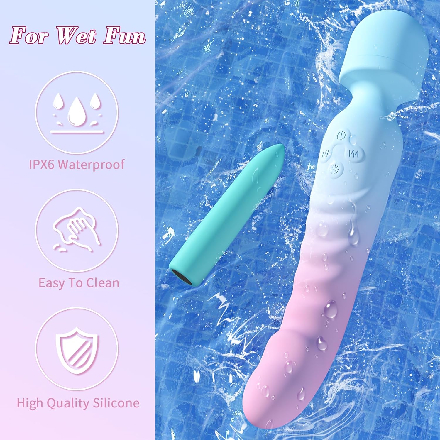 Clitoral Stimulator Dildo with 7 Vibrating Modes